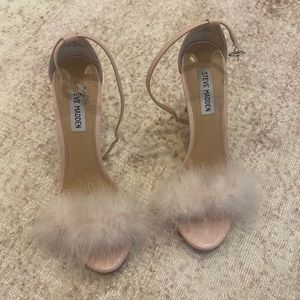 Steve Madden fur heels